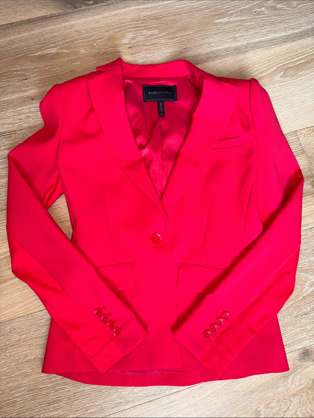 BCBGMaxAzria Bright Red Tailored Blazer
